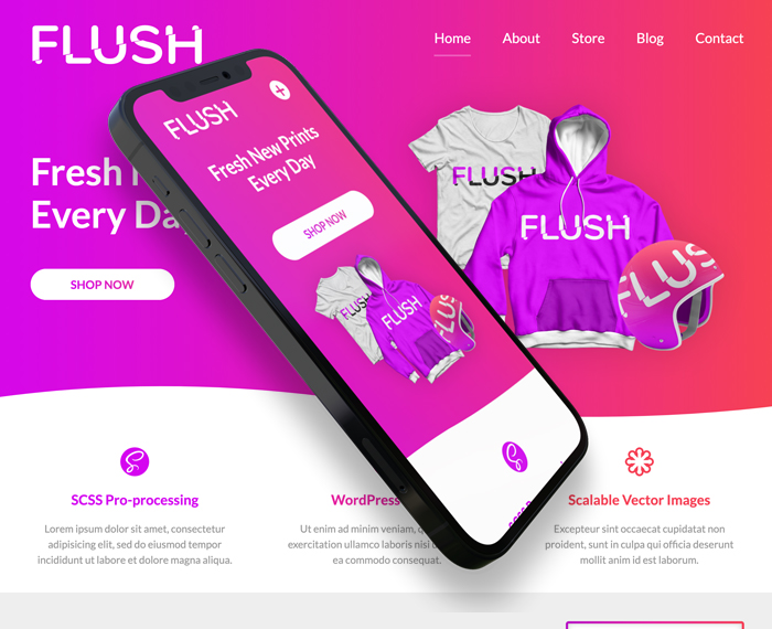 Theme-FLUSH.com Project screenshot